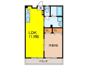 菊地第一マンションの物件間取画像